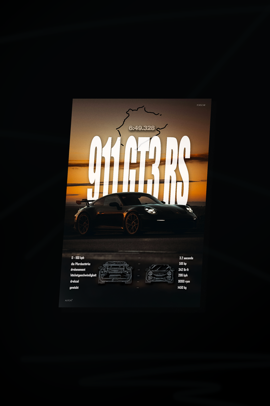 911 GT3 RS Poster