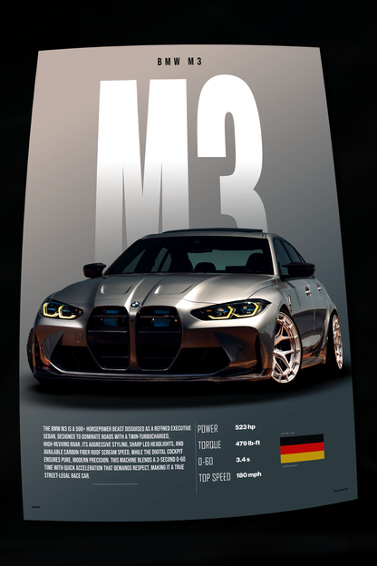 BMW M3 Poster