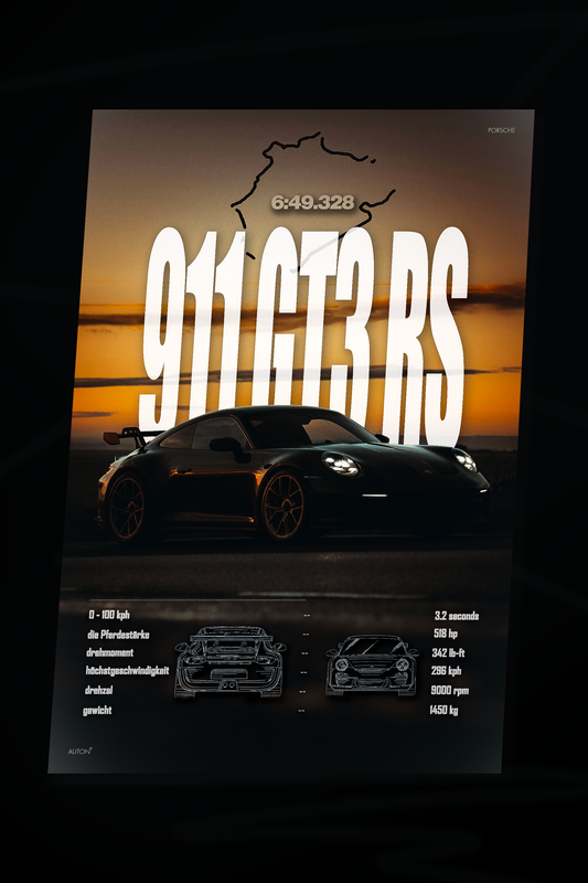 911 GT3 RS Poster