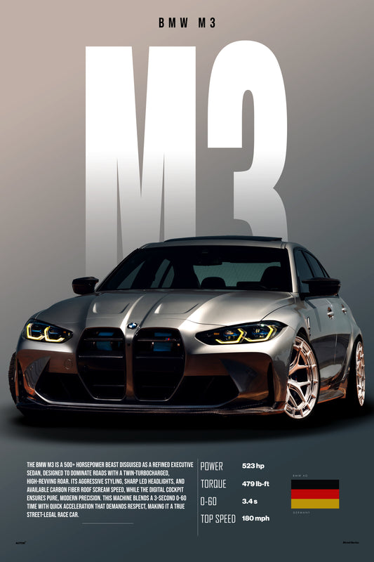 BMW M3 Poster